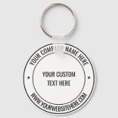 Schlüsselanhänger für benutzerdefiniertes Text- un (Vorderseite)