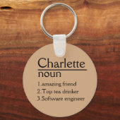 Schlüsselanhänger für Boyfriend Personalisierte Ge (Rückseite)