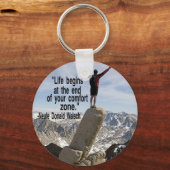 Schlüsselanhänger für das Bergsteigen mit Inspirat (Vorderseite)