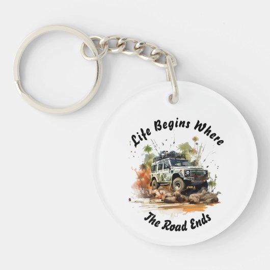 Schlüsselanhänger für das Erlebnis von Geländewage (Vorderseite)