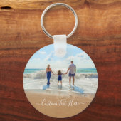 Schlüsselanhänger für das Foto Ihrer Familie mit b (Rückseite)