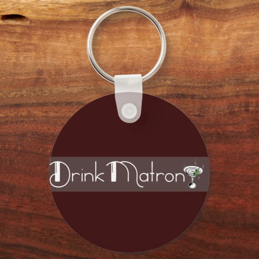 Schlüsselanhänger für das Logo "Drink Matron" (Vorderseite)