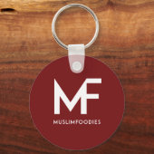 Schlüsselanhänger für das Logo von MuslimFoodies (Vorderseite)