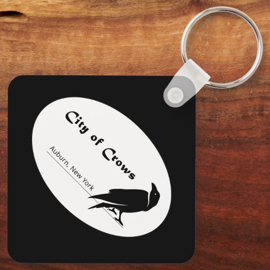 Schlüsselanhänger für das Logos von Crows (Rückseite)