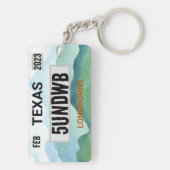 Schlüsselanhänger für das Nummernschild "Longhorns (Rückseite)