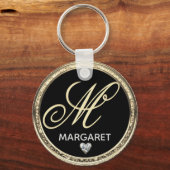 Schlüsselanhänger für den Anfangsnamen Monogramm (Vorderseite)