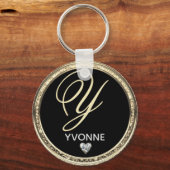 Schlüsselanhänger für den Anfangsnamen Monogramm (Vorderseite)