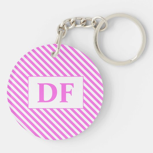 Schlüsselanhänger für den ersten rosa/weißen Strei (Rückseite)