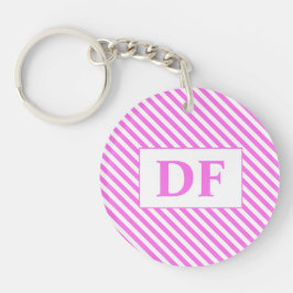 Schlüsselanhänger für den ersten rosa/weißen Strei