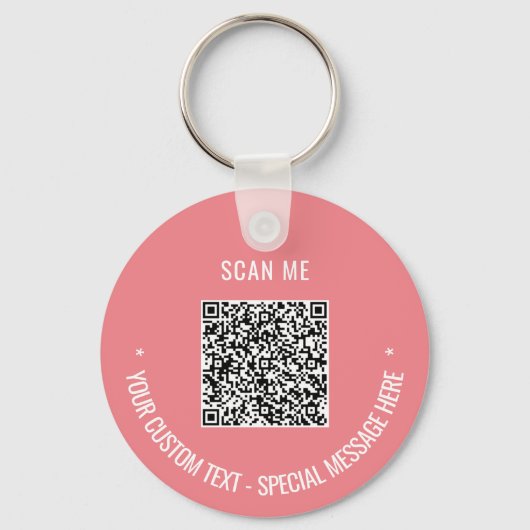 Schlüsselanhänger für den QR-Code Scan Info Benutz (Vorderseite)