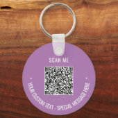 Schlüsselanhänger für den QR-Code Scan Info Benutz (Rückseite)