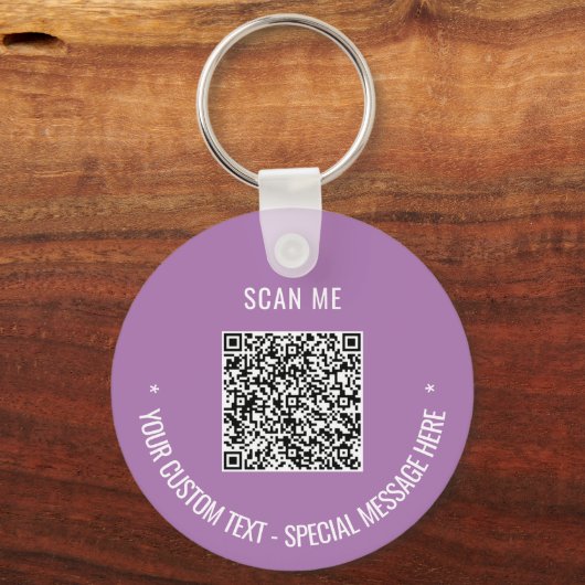 Schlüsselanhänger für den QR-Code Scan Info Benutz (Rückseite)