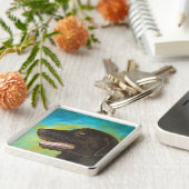 Schlüsselanhänger für den schwarzen Labrador Retri (Seite)