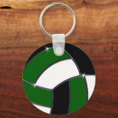 Schlüsselanhänger für den Volleyball in Grün, Schw (Rückseite)