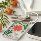 Schlüsselanhänger für die benutzerdefinierte Blume (Vorderseite rechts)