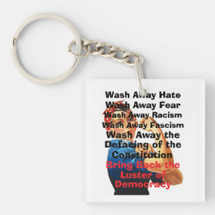 Schlüsselanhänger für die Demokratie zurückbringen