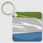 Schlüsselanhänger für die Flagge Sierra Leones (Vorderseite)