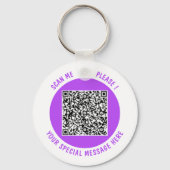 Schlüsselanhänger für die QR-Codeprüfung - Benutze (Rückseite)