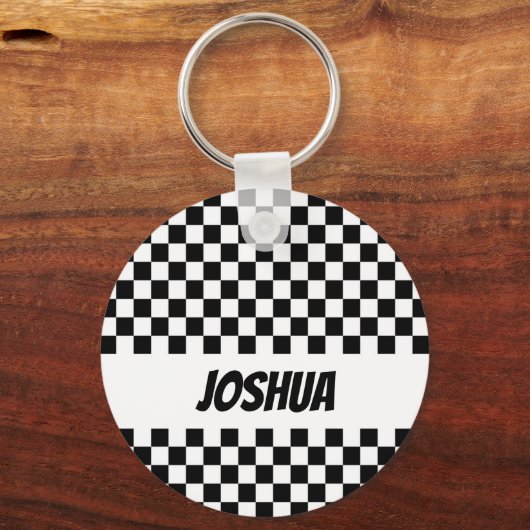 Schlüsselanhänger für die Schwarzweißflagge des Sc (Vorderseite)