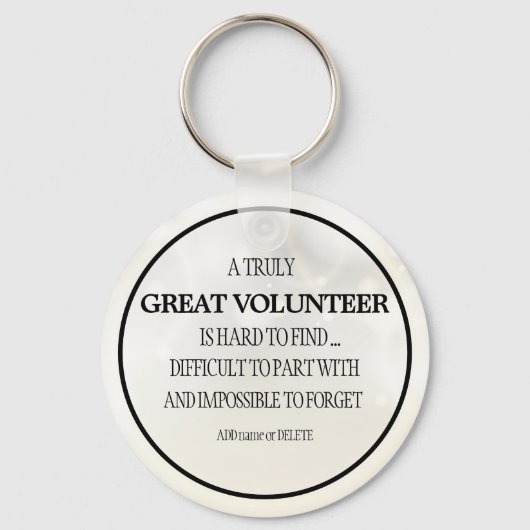 Schlüsselanhänger für ehrenamtlich danken Ihnen da (Vorderseite)