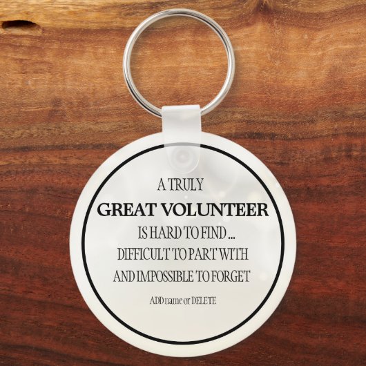 Schlüsselanhänger für ehrenamtlich danken Ihnen da (Vorderseite)