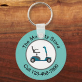Schlüsselanhänger für einen Scooter-Mobility-Store (Vorderseite)