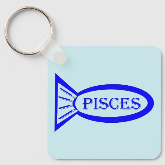Schlüsselanhänger für Fische mit Sternzeichen (Vorderseite)