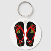 Schlüsselanhänger für florale Flip Flops (Rückseite)