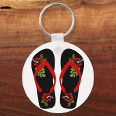 Schlüsselanhänger für florale Flip Flops