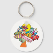 Schlüsselanhänger für Frauen im Einkauf (Rückseite)