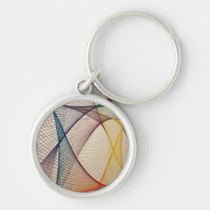 Schlüsselanhänger für geometrische Abstrakte Kunst
