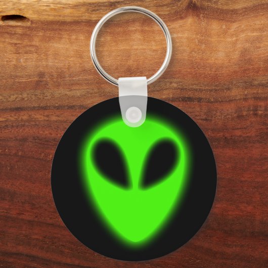 Schlüsselanhänger für grüne Alien (Vorderseite)