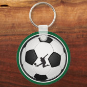 Schlüsselanhänger für grünes, weißes, Personalisie (Rückseite)