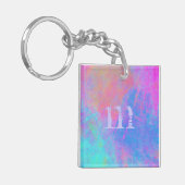 Schlüsselanhänger für helle Multicolor-Splashes (Vorderseite links)