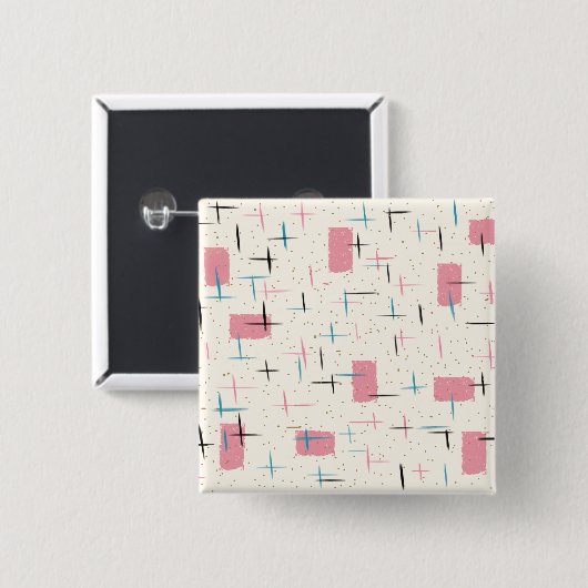 Schlüsselanhänger für hintere Atomrosa Muster Button (Vorne & Hinten)