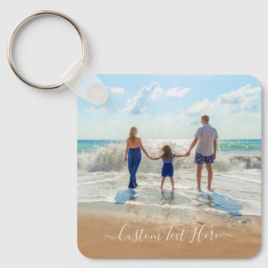 Schlüsselanhänger für Ihr Foto in Ihrer Familie mi (Vorderseite)
