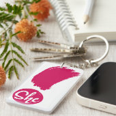 Schlüsselanhänger für ihre Ausrufung (Vorderseite rechts)