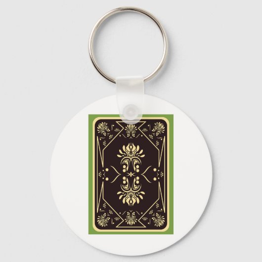 Schlüsselanhänger für Kartenmuster (Rückseite)