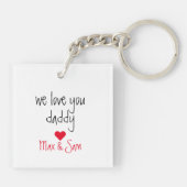 Schlüsselanhänger für Kinderarbeit (Rückseite)