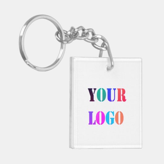 Schlüsselanhänger für kundenspezifische Firmenlogo (Vorderseite links)