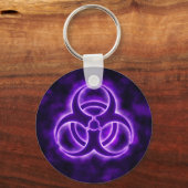 Schlüsselanhänger für lila Biogefährdung (Vorderseite)