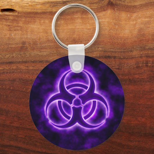 Schlüsselanhänger für lila Biogefährdung (Vorderseite)