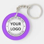 Schlüsselanhänger für Logotexte und -farben (Rückseite)