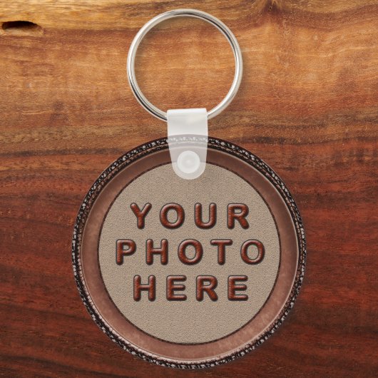 Schlüsselanhänger für Männer mit gerahmtem Persona (Vorderseite)