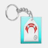 Schlüsselanhänger für Notrufnummern - siehe Rückse (Vorderseite links)