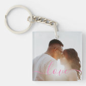 Schlüsselanhänger für personalisierte Foto- und Te (Vorderseite)
