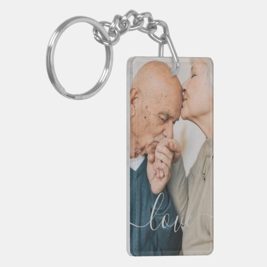 Schlüsselanhänger für personalisierte Foto- und Te (Vorderseite links)