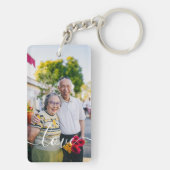 Schlüsselanhänger für personalisierte Foto- und Te (Rückseite)