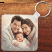 Schlüsselanhänger für personalisierte Foto- und Te (Rückseite)