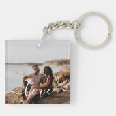 Schlüsselanhänger für personalisierte Foto- und Te (Rückseite)